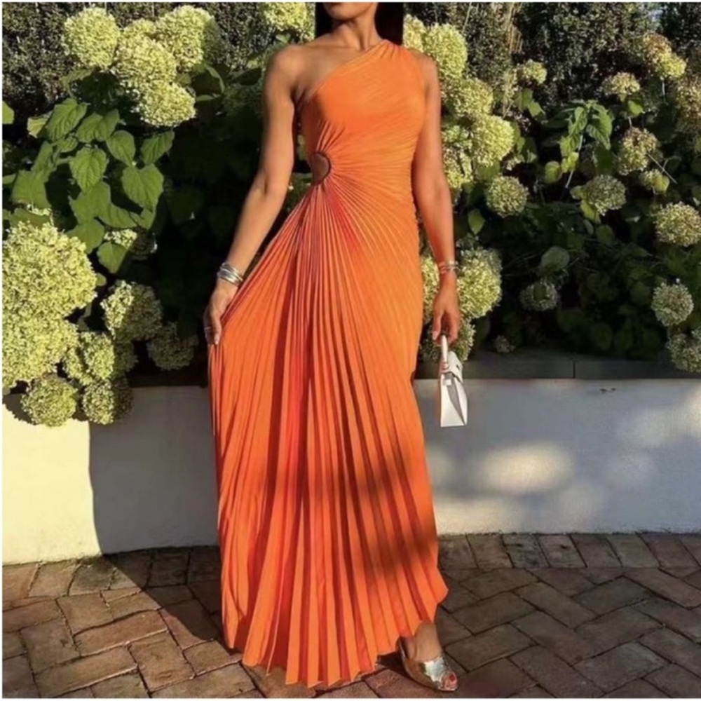 ALC Delfina Dress Citrus Formal
Asymmetrical Orange Dress